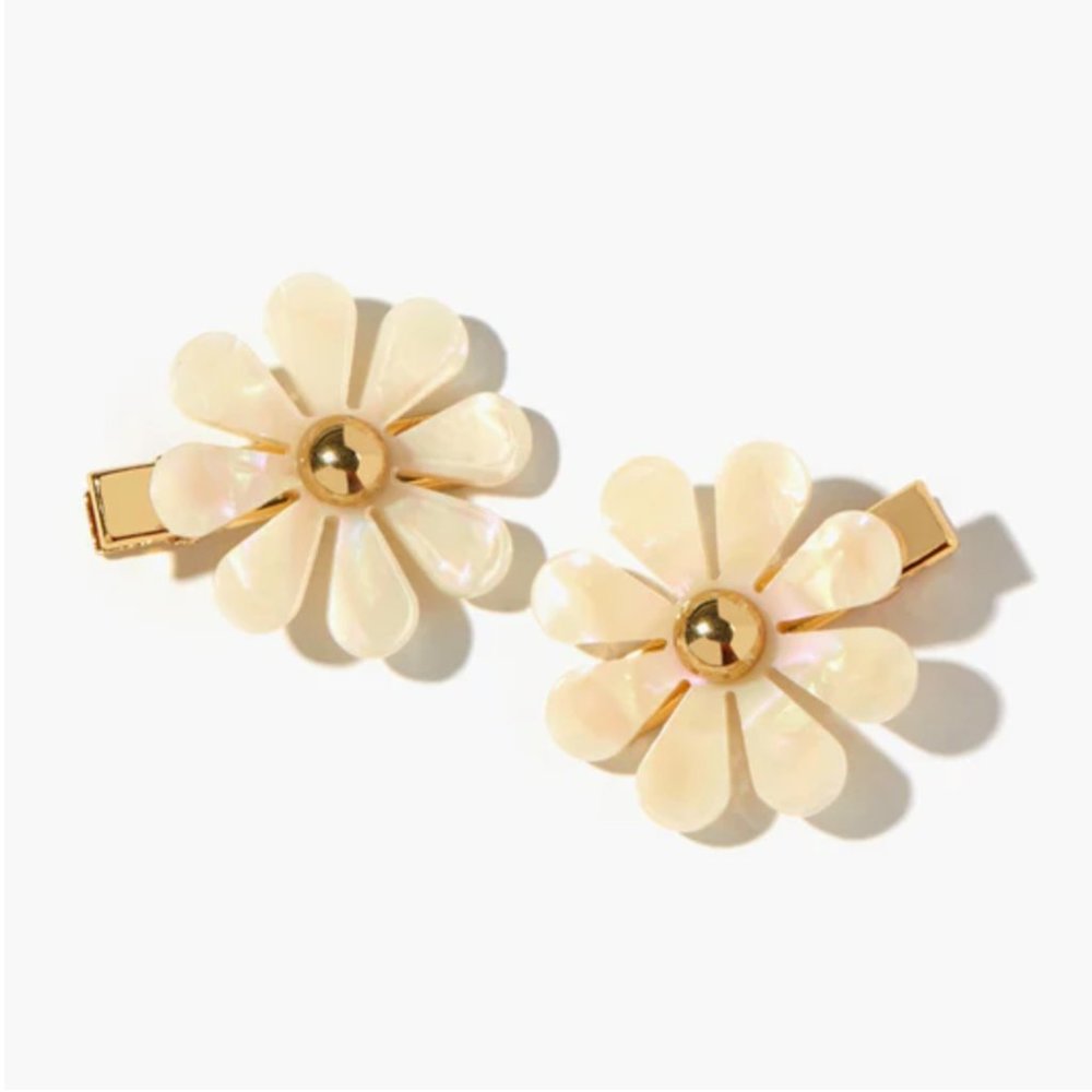 EACH Jewels Flower Barrette Set
